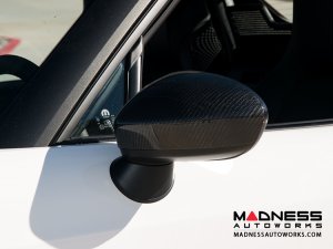 FIAT 124 Mirror Covers - Carbon Fiber - Feroce